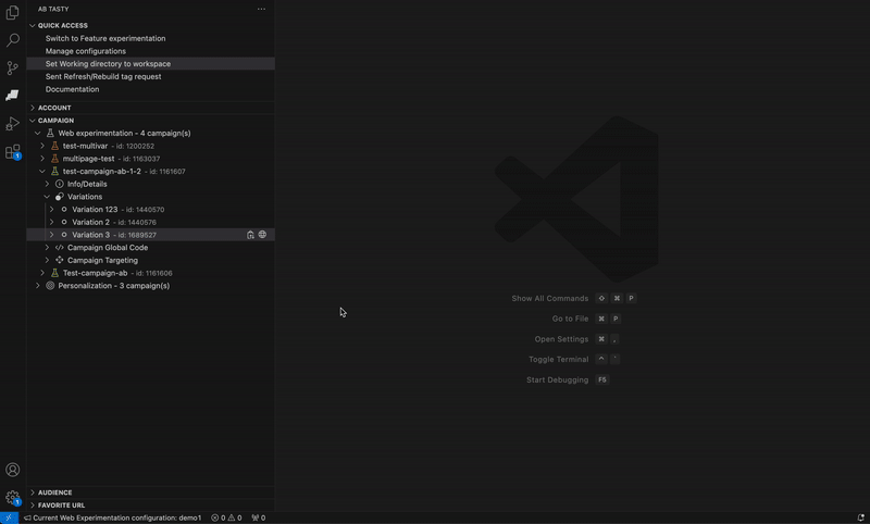 Hover feature flags
